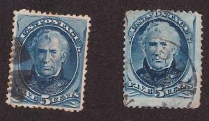 Foto 1 Sello sin identificar: Estados Unidos 1875 a 1880 Zachary Taylor