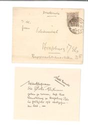 Foto 1 Sello sin identificar: Sobre y carta alemanes