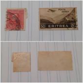 VENDO 2 SELLOS ANTIGUO DE ITALIA COLONIAL(ERITREA),USADOS EN BUEN ESTADO