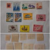 VENDO LOTE CON 12 SELLOS DE SAN MARINO NUEVOS SIN USAR,DE 1945 HASTA 1963