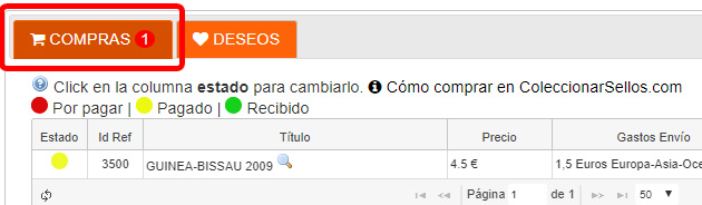 ¿Como comprar en ColeccionarSellos.com?