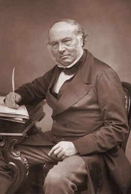 Retrato de Rowland Hill, inventor del sello de correos