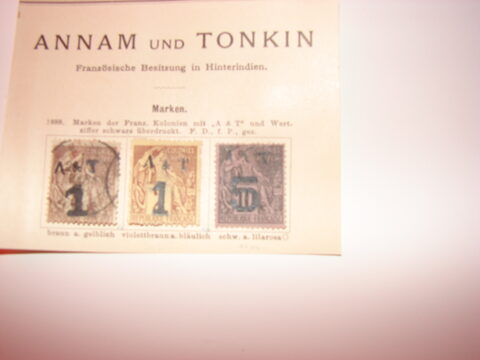 Foto del sello sin identificar: ANNAM UND TONKIN