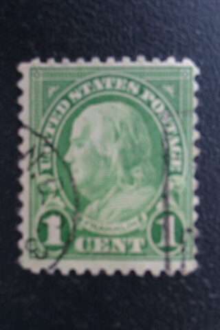 Foto del sello sin identificar: benjamin franklin