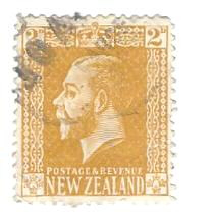 Foto del sello sin identificar: NEW ZELAND GEORGE V