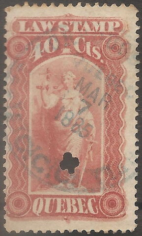 Foto del sello sin identificar: timbres fiscales