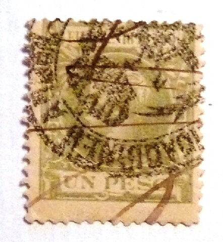 Foto del sello sin identificar: SELLO DE UN PESO