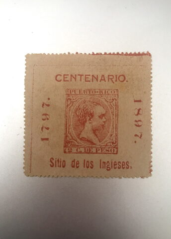 Foto del sello sin identificar: Puerto RIco Alfonso XIII