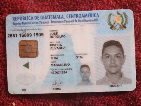 Foto del sello sin identificar: Portuguesó 17 12 Stat Nort Primavera Portugal Guatemala Granada Cordová Guatemala CA PBX