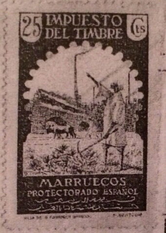 Foto del sello sin identificar: Sellos del protectorado Español en Marruecos.