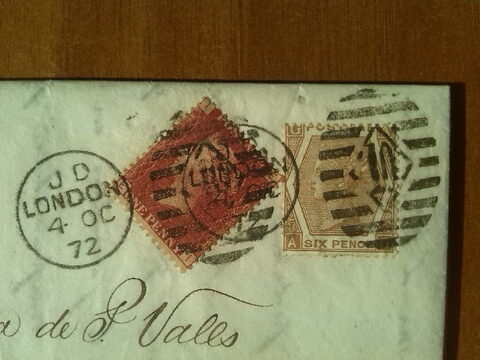 Segunda foto del sello sin identificar: carta inglatera