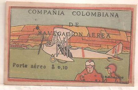 Foto del sello sin identificar: Colombia 1920