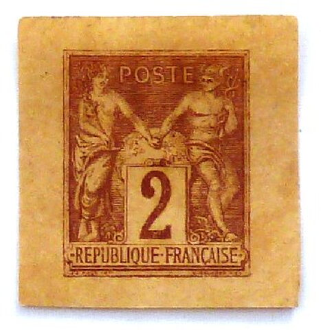 Foto del sello sin identificar: SELLO FRANCIA 1877