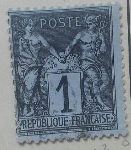 Foto del sello sin identificar: SELLOS FRANCIA