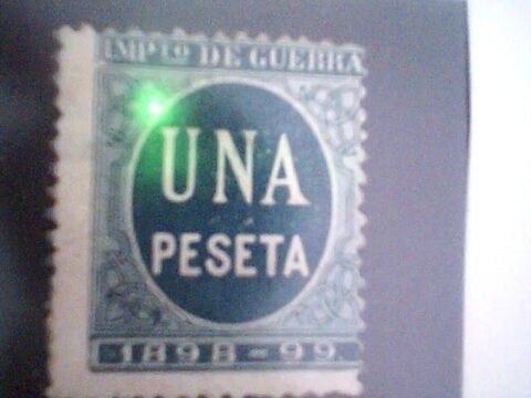Segunda foto del sello sin identificar: Impuesto de guerra 1898-1899 UNA PESETA