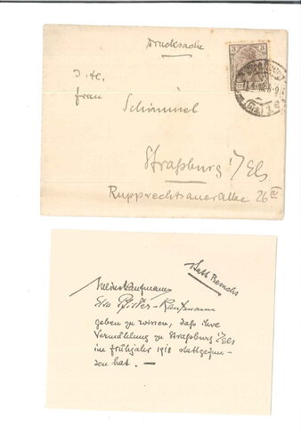 Foto del sello sin identificar: Sobre y carta alemanes