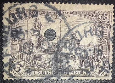 Foto del sello sin identificar: sellos perforados