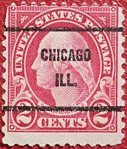 Foto del sello sin identificar: Estados Unidos Presidente McKinley pre-cancelado CHICAGO ILL