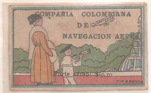 Foto del sello sin identificar: Colombia 1920