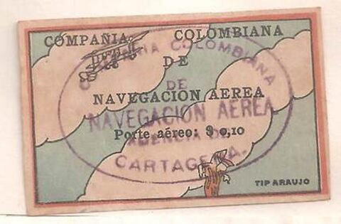 Segunda foto del sello sin identificar: Colombia 1920