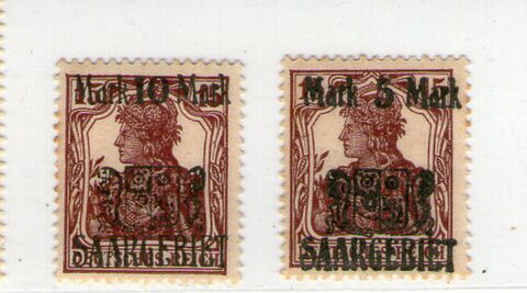 Foto del sello sin identificar: Alemania (Germania) Ocupacion Saar