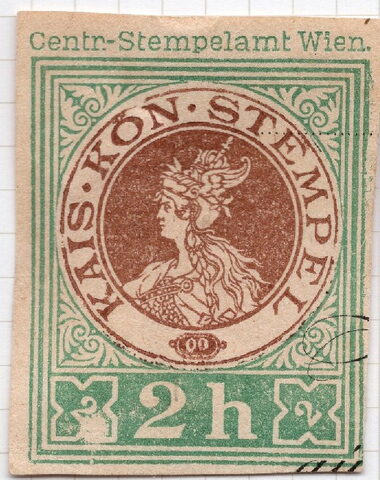 Foto del sello sin identificar: stempelmarken de austria o satelites