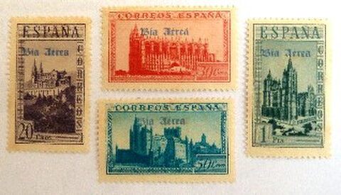 Foto del sello sin identificar: SELLOS 1938. EDIFIL 847. NUEVOS CON CHARNELA.