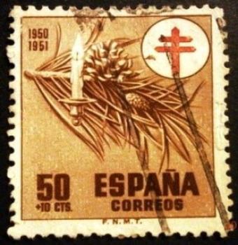 ESPAÑA 1950  22 dic. Pro Tuberculosos.