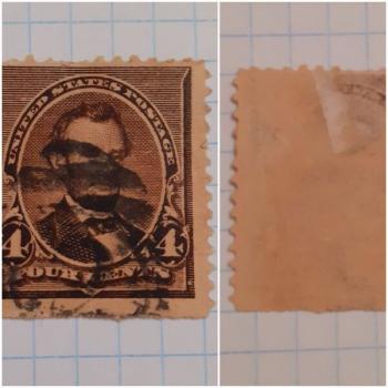 VENDO SELLO ANTIGUO(1890) Y RARO DE ABRAHAM LINCOLN