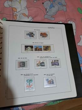 Hojas para sellos de España 1995 con filoestuches