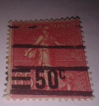 Sello de Francia USADO Raro