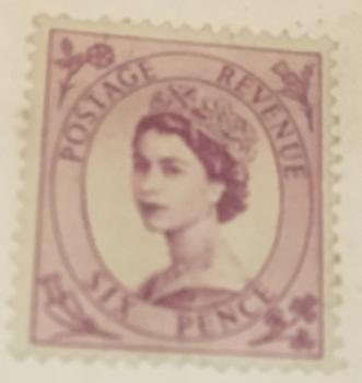 Stamp de CaANADA Reina Isabel