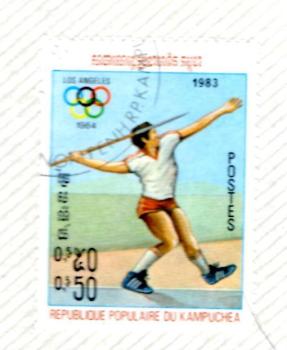 Camboya 0,50 Olimpiada de los Angeles (1983)