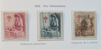 1121-1123 PRO TUBERCULOSOS CRUZ DE LORENA EN ROJO