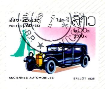 _Laos 2.00 k Automoviles Antiguos Ballot 1925