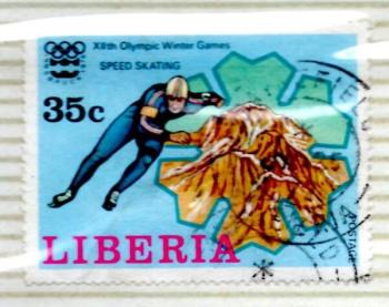 Liberia 35c XII Juegos Olimpicos de Invierno
