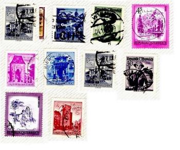 Lote 10 de Sellos de Austria
