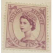Stamp de CaANADA Reina Isabel