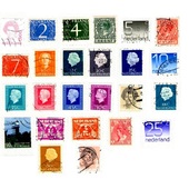 Lote de 25 Sellos de Holanda