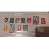 Lote de 11 Sellos de Francia