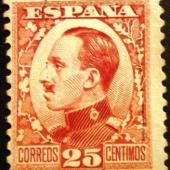 ESPAÑA 1930-1931  Alfonso XIII. Tipo Vaquer de perfil